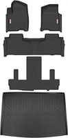 Floor Mats 3 Row Liners Set & Cargo for Chevy