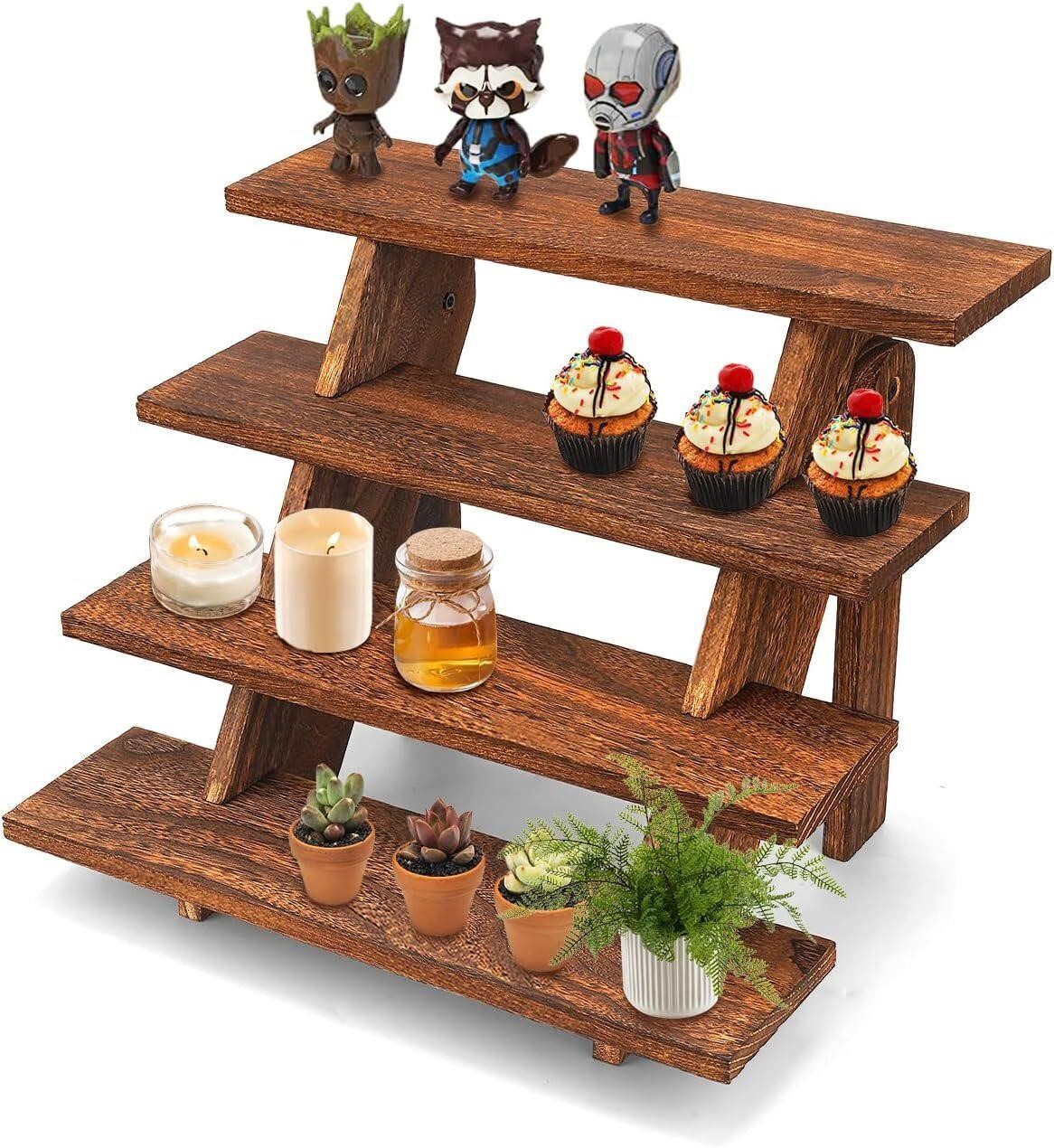 Manspdier Wooden Display Stand  Rustic Riser