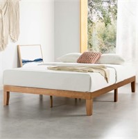 12" Solid Wood Platform Bed Frame, Queen