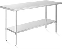 Stainless Steel Prep Table 24 x 60 Inches