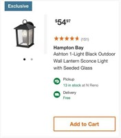 Hampton Bay 1-Light Outdoor Lantern