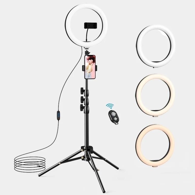 Selfie Light w/Tripod Stand & 2 Phone Holders