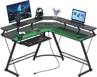 ACEMO L Shaped Gaming Desk with Lights
