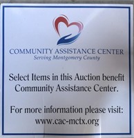 SOME OF THE ITEMS FROM THIS AUCTION BENEFIT CAC