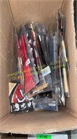 Box of  assorted Neck Gaiters, NFL & Ace Hardware