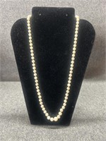 Vintage Hand Knotted 14K Pearl Necklace