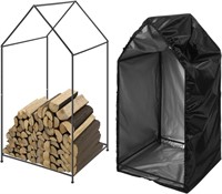 Oversize House Shaped Firewood Rack w/Cover