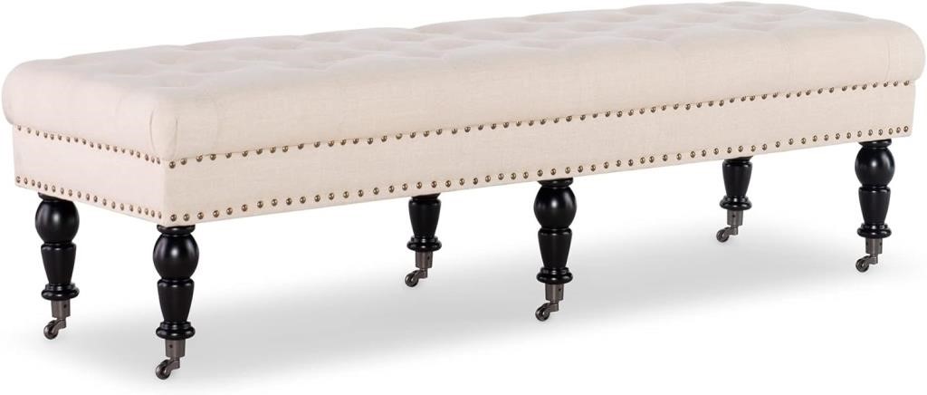 Linon Isabelle Bed Bench, 62-Inch