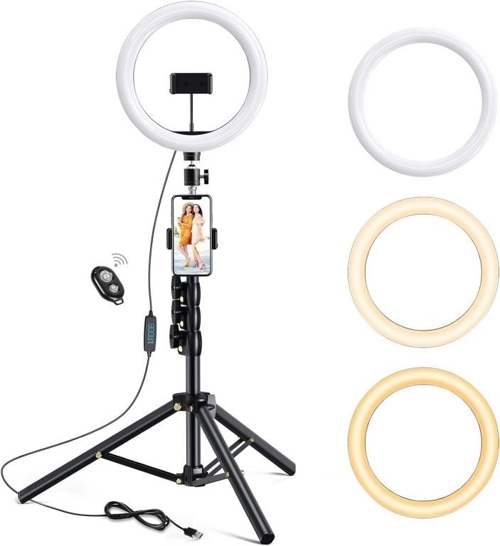 10.2"" Selfie Ring Light with Tripod Stand