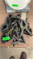 Pile of Various Sized Clamps