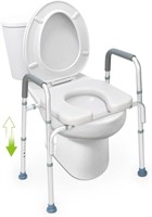 OasisSpace Raised Toilet Seat with handles
