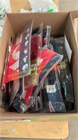 Box of assorted Neck Gaiters, NFL & Ace Hardware