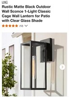 Matte Black Outdoor Wall Sconce