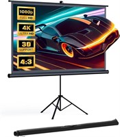 Projector Screen with Stand, 120 inch - No Carry B