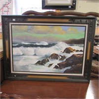 G.H. LEWIS 1969 SEASCAPE PAINTING