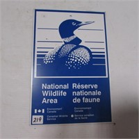 NATIONAL WILDLIFE AREA SIGN