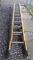 24' Fiberglass Extension Ladder w/Safety