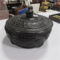DECORATIVE COVERED BOWL  8"