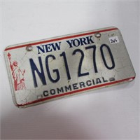 NEW YORK COMMERCIAL LICENCE PLATE