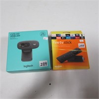 LOGITECH HD WEBCAM & FIRE TV STICK