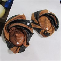 2 - LEATHER WALL MT MASKS