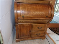 Handmade Oak Rolltop Desk 34wx21dx46"h *Excellent