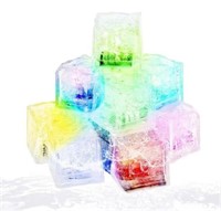 ($21) Light up ice Cubes for Drinks, 12 Pack