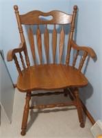 Oak Arm Chair-Crawford USA