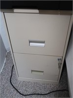 2-drawer File Cabinet w/Lock 18dx14wx24"h
