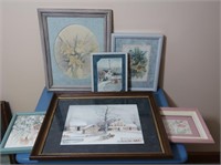 6 Framed Prints-all signed Shirley Smith