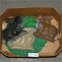 Concrete Rabbit Figures, Etc