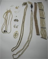 ASSTD. FAUX PEARL COSTUME JEWELLERY