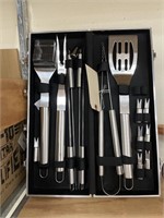 Stainless Steel BBQ Set in Case
