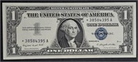 1957-A  $1 Silver Certificate  Star-A  AU