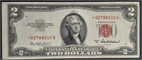 1953-A  $2 LT Red Seal  Star-A  VF