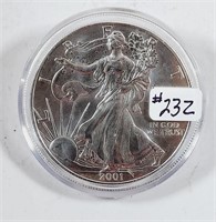 2001  $1 Silver Eagle   Unc