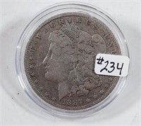 1887-O  Morgan Dollar   F