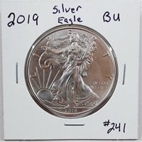 2019  $1 Silver Eagle   BU