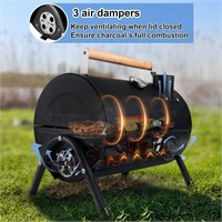 Portable Charcoal Grill, Small Folding Outdoor