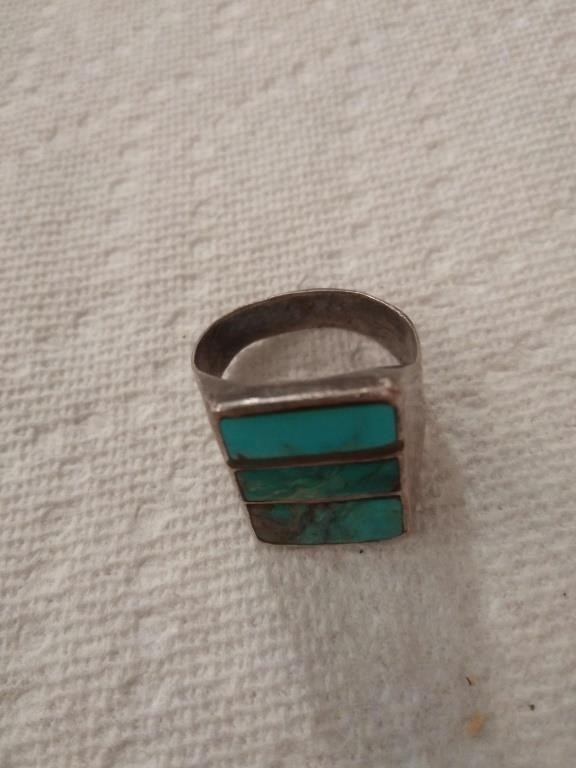 Men's size 8 turquoise ring