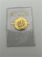 8K Gold 1924 $20 Coin Copy - see picture