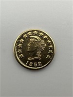 1852 California 1/2 Gold Coin - see picture