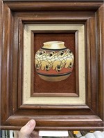 NATIVE AMERICAN POTTERY WALL DECOR ERV JOHNSON