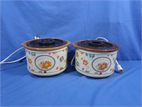 2 Small Crock Pots
