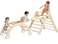 Foldable Climbing Triangle Ladder Toys with Ramp