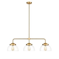 OVE Decors Brianne 3-Light Brushed Gold Plated