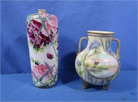 Handpainted Nippon Vase, Nippon Vase (chipped