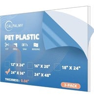 (3 Pack) PET Sheet Panels - 24 x 36 x 0.04"