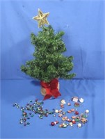 Mini Christmas Tree w/Ornaments