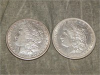 1884 & 1880 Morgan 90% SILVER Dollars